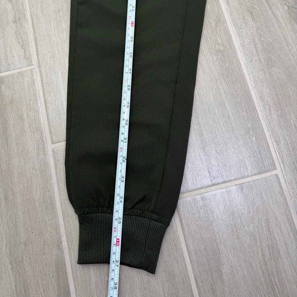 LEG3ND Men's Dark Green Jogger Pants Drawstring Waist Elastic Pockets Size S - Picture 6 of 6